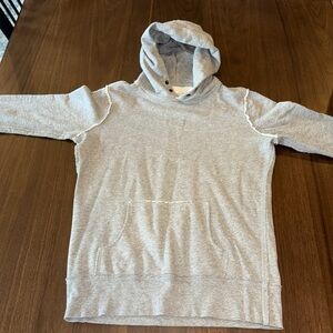 J Crew raw hem snap hoodie sz XS